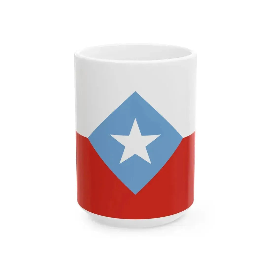 Bandera de Chile Centrada (Chile) White Coffee Mug 15oz - Go Mug Yourself