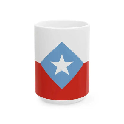 Bandera de Chile Centrada (Chile) White Coffee Mug 15oz - Go Mug Yourself