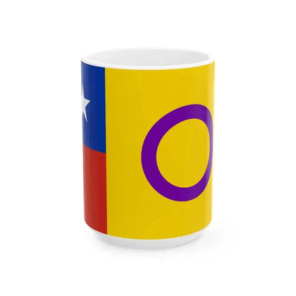 Bandera de Chile Intersexo 2 (Chile) White Coffee Mug 15oz - Go Mug Yourself