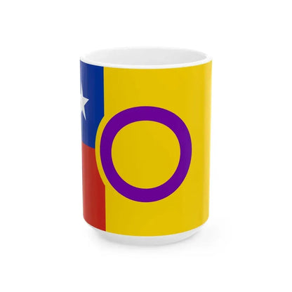 Bandera de Chile Intersexo (Chile) White Coffee Mug 15oz - Go Mug Yourself