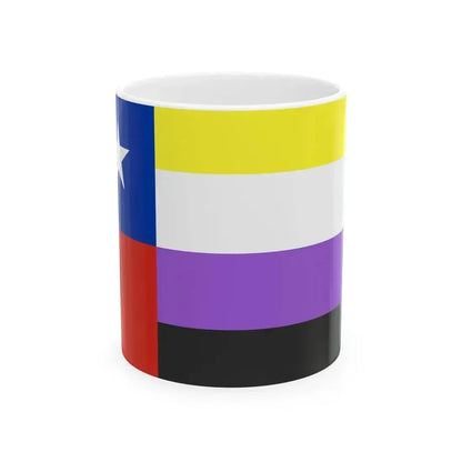Bandera de Chile No Binarie (Chile) White Coffee Mug 11oz - Go Mug Yourself