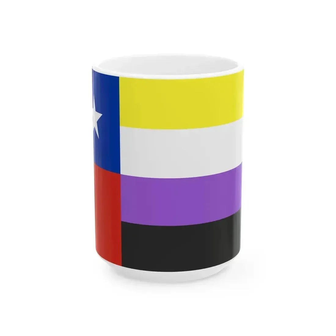 Bandera de Chile No Binarie (Chile) White Coffee Mug 15oz - Go Mug Yourself