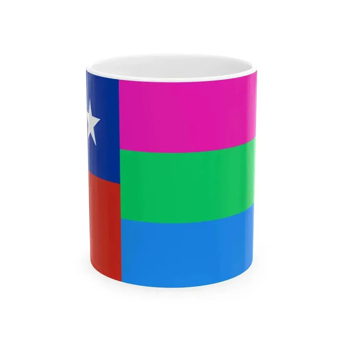 Bandera de Chile Polisexual (Chile) White Coffee Mug 11oz - Go Mug Yourself