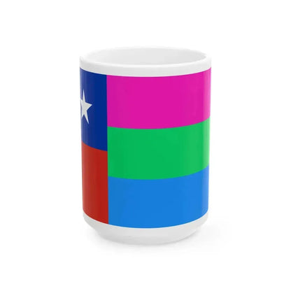 Bandera de Chile Polisexual (Chile) White Coffee Mug 15oz - Go Mug Yourself