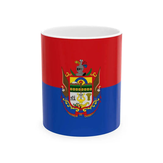 Bandera de Chimborazo (Ecuador) White Coffee Mug 11oz - Go Mug Yourself