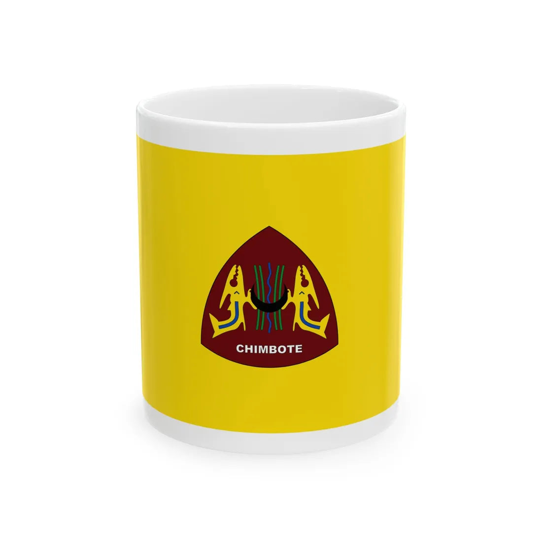 Bandera de Chimbote (Peru) White Coffee Mug 11oz - Go Mug Yourself