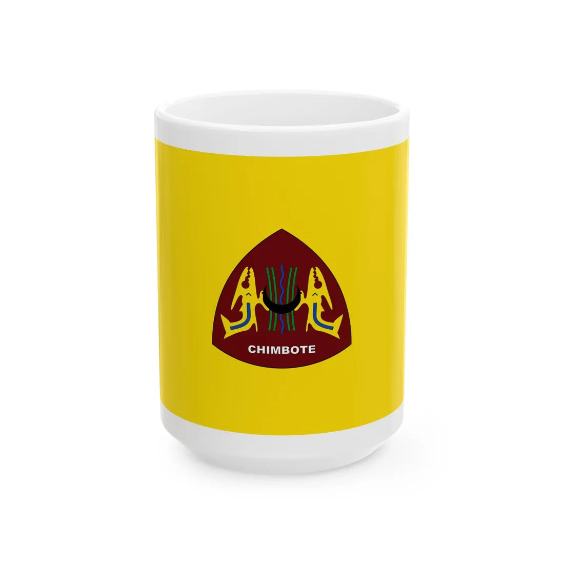 Bandera de Chimbote (Peru) White Coffee Mug 15oz - Go Mug Yourself