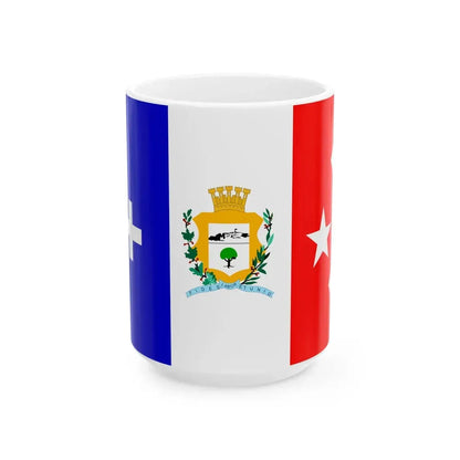 Bandera de Cienfuegos Cuba (Cuba) White Coffee Mug 15oz - Go Mug Yourself