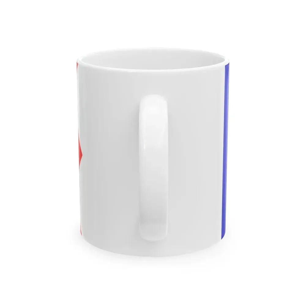 Bandera de Cienfuegos Cuba (Cuba) White Coffee Mug - Go Mug Yourself