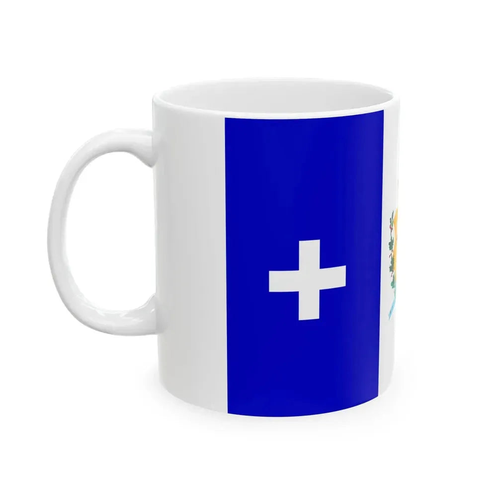 Bandera de Cienfuegos Cuba (Cuba) White Coffee Mug - Go Mug Yourself