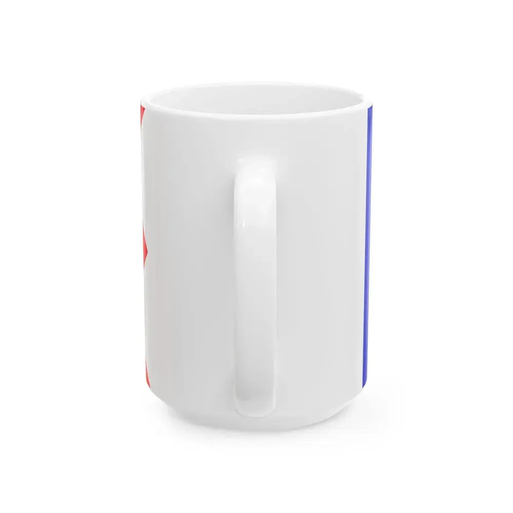 Bandera de Cienfuegos Cuba (Cuba) White Coffee Mug - Go Mug Yourself