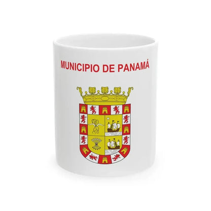 Bandera de Ciudad de Panama (Panama) White Coffee Mug 11oz - Go Mug Yourself