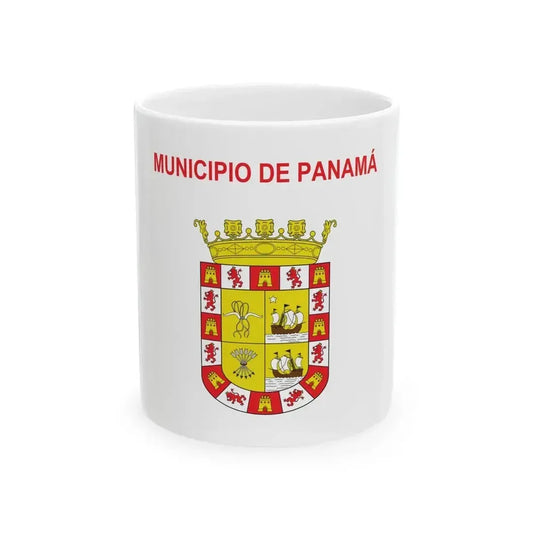 Bandera de Ciudad de Panama (Panama) White Coffee Mug 11oz - Go Mug Yourself