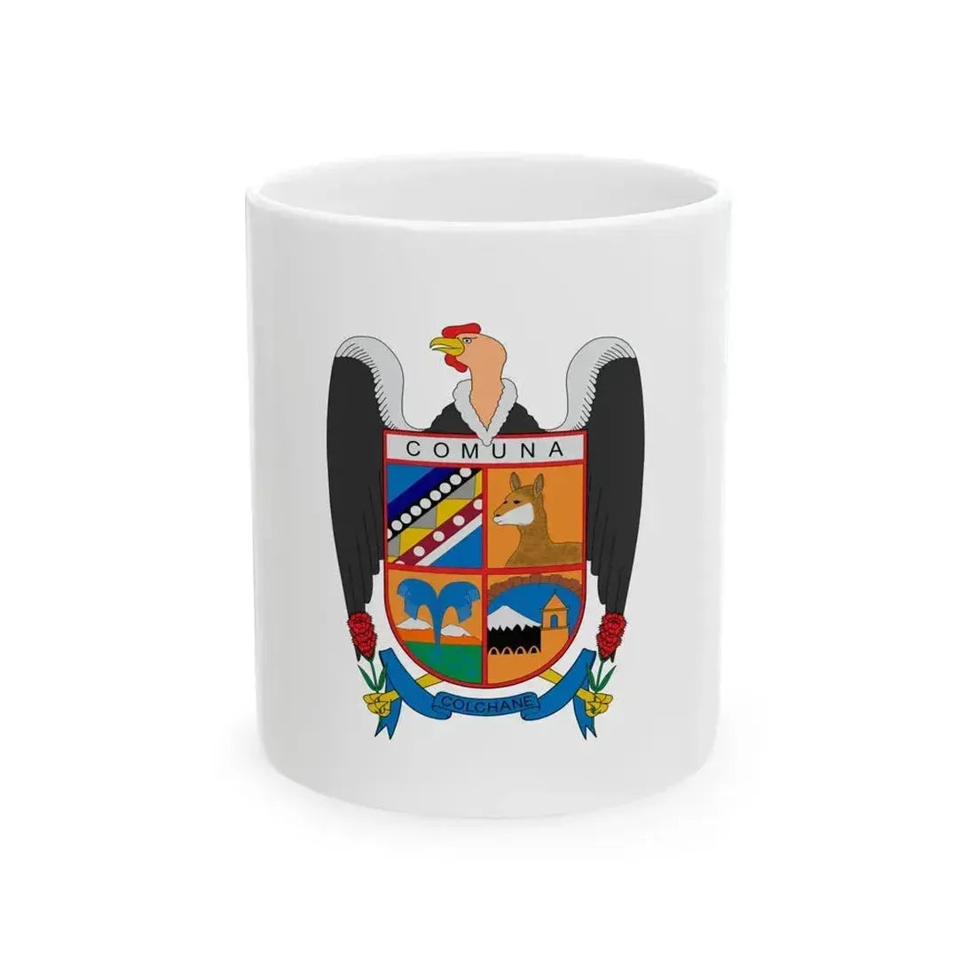 Bandera de Colchane (Chile) White Coffee Mug 11oz - Go Mug Yourself