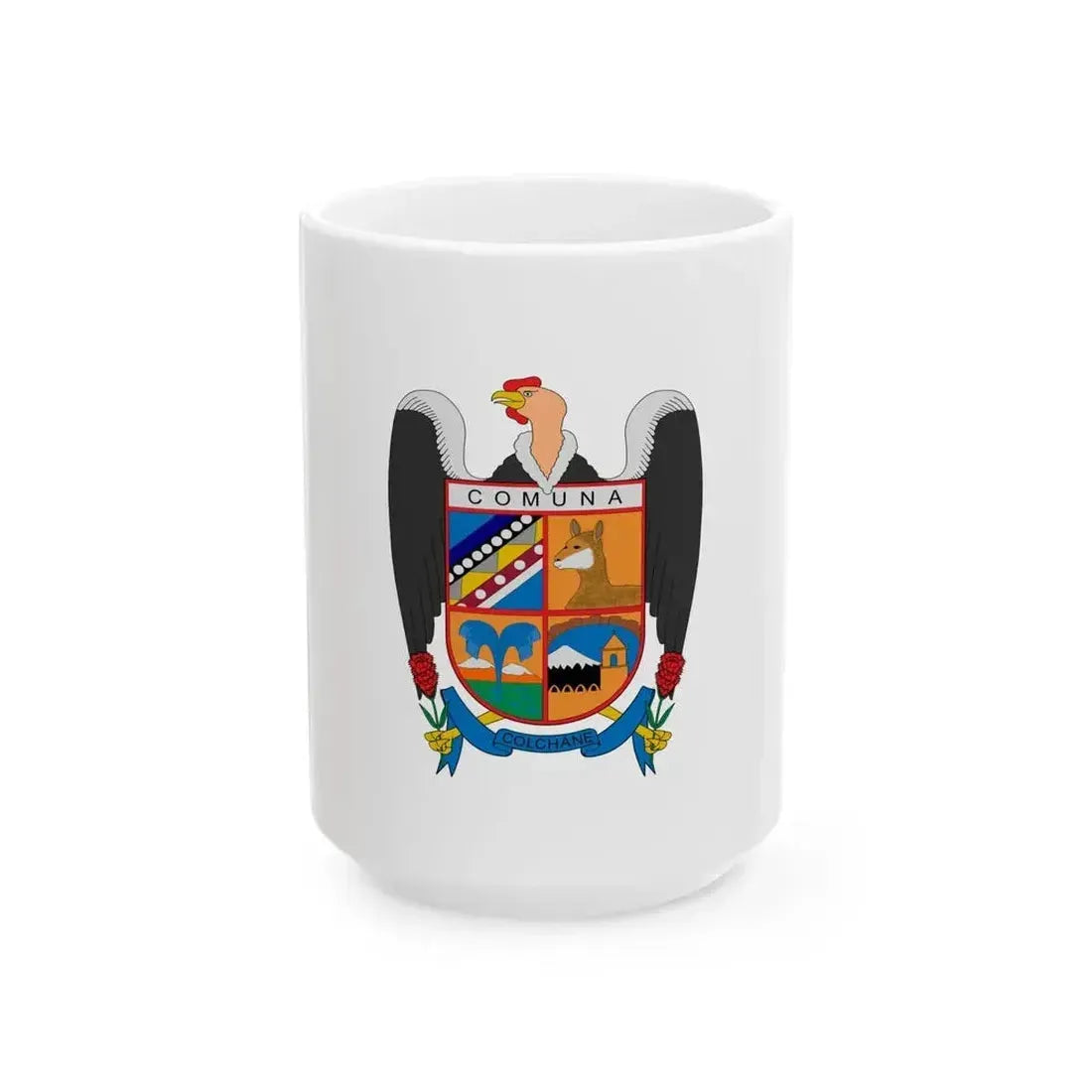 Bandera de Colchane (Chile) White Coffee Mug 15oz - Go Mug Yourself