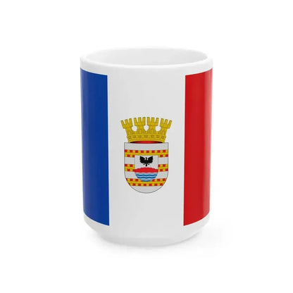 Bandera de Collipulli (Chile) White Coffee Mug 15oz - Go Mug Yourself