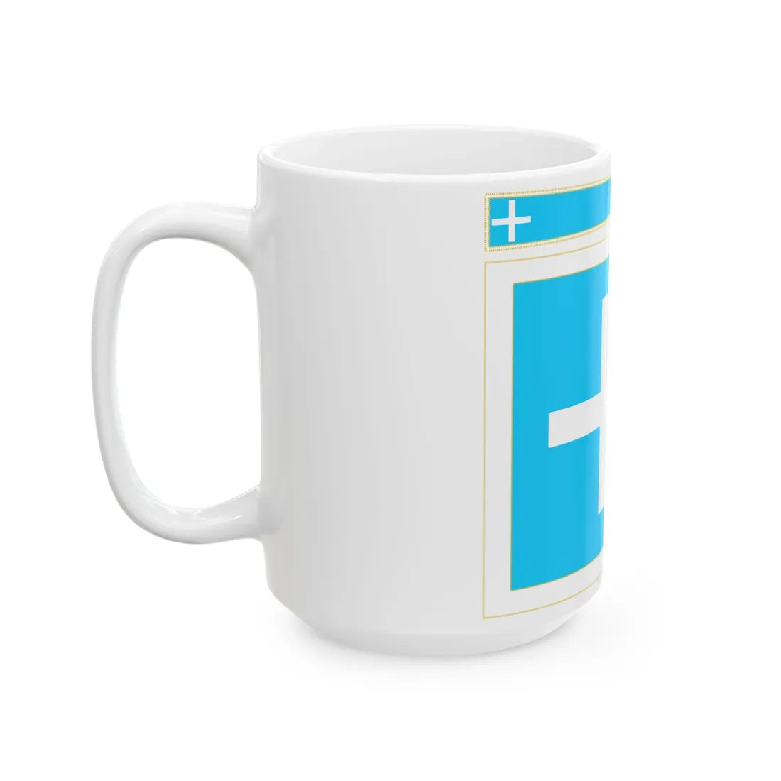 Bandera de Comercio de Mexico en 1815 (Mexico) White Coffee Mug - Go Mug Yourself