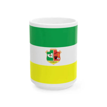 Bandera de Conhello La Pampa (Argentina) White Coffee Mug 15oz - Go Mug Yourself
