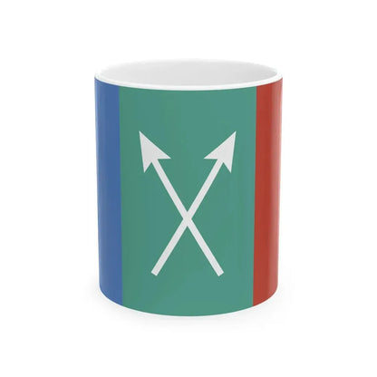 Bandera de Coronda Santa Fe (Argentina) White Coffee Mug 11oz - Go Mug Yourself