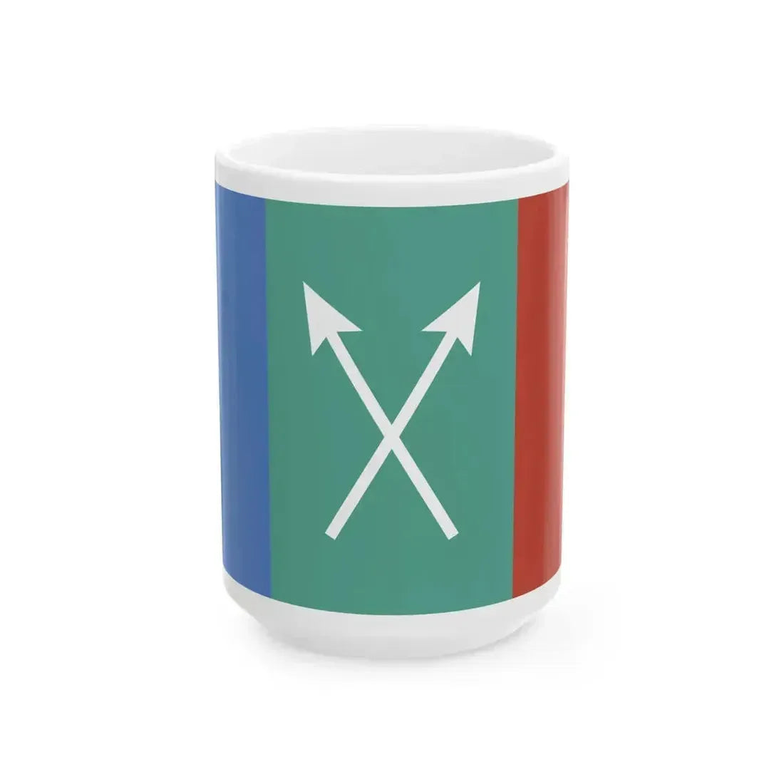 Bandera de Coronda Santa Fe (Argentina) White Coffee Mug 15oz - Go Mug Yourself