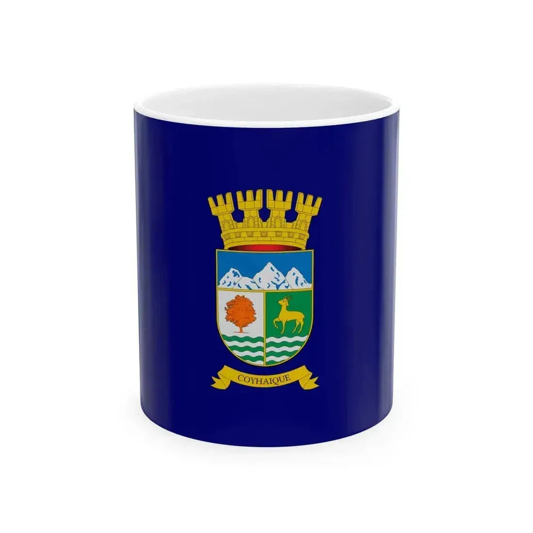 Bandera de Coyhaique (Chile) White Coffee Mug 11oz - Go Mug Yourself
