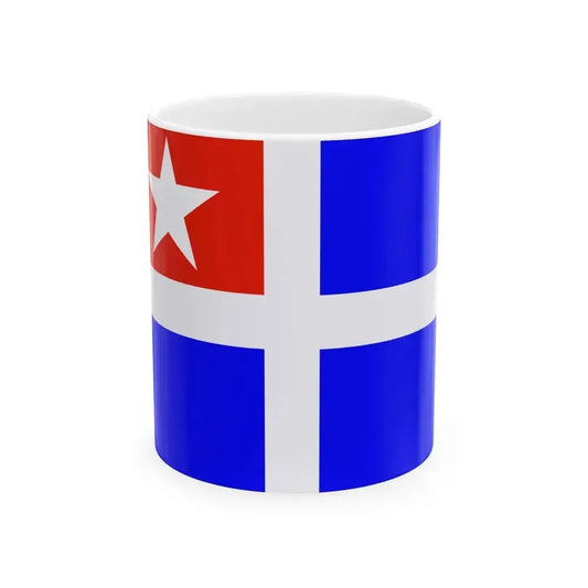 Bandera de Creta 1913 (Greece) White Coffee Mug 11oz - Go Mug Yourself