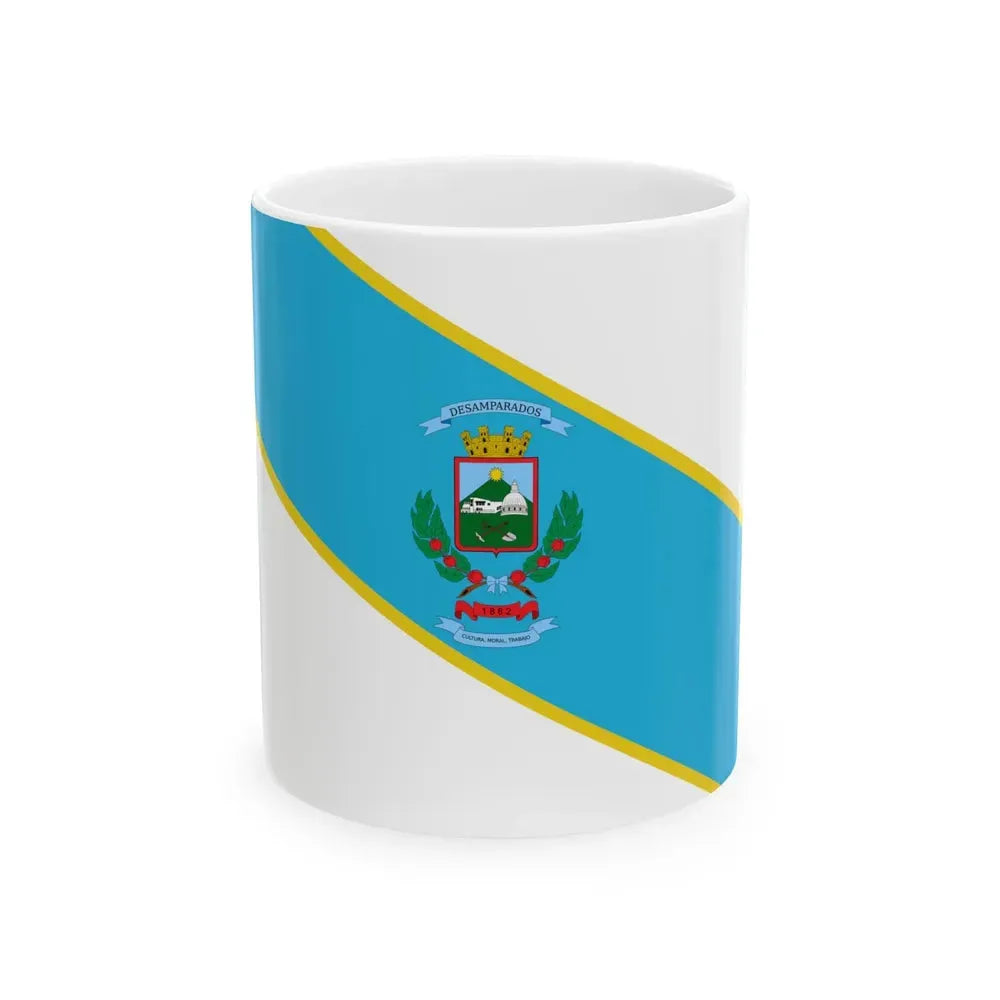 Bandera de Desamparados (Costa Rica) White Coffee Mug 11oz - Go Mug Yourself