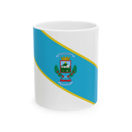 Bandera de Desamparados (Costa Rica) White Coffee Mug 11oz - Go Mug Yourself
