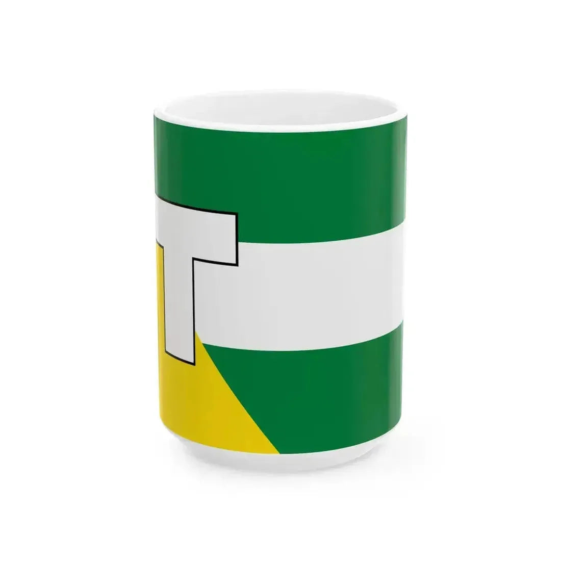 Bandera de El Triunfo (Ecuador) White Coffee Mug 15oz - Go Mug Yourself