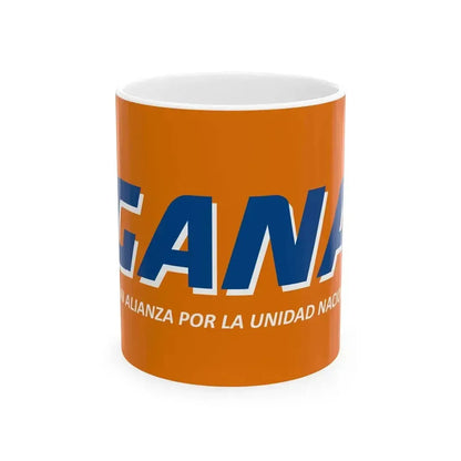 Bandera de GANA (El Salvador) White Coffee Mug 11oz - Go Mug Yourself