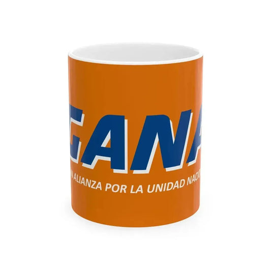 Bandera de GANA (El Salvador) White Coffee Mug 11oz - Go Mug Yourself