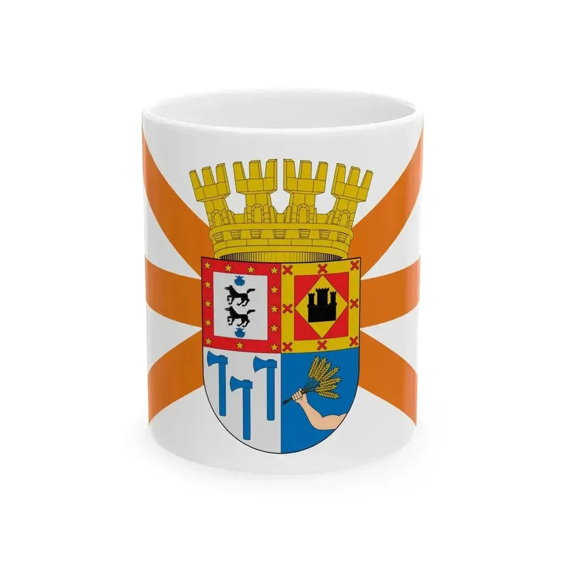 Bandera de Gorbea (Chile) White Coffee Mug 11oz - Go Mug Yourself