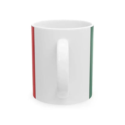 Bandera de guerra del Imperio 1863 a 1867 (Mexico) White Coffee Mug - Go Mug Yourself
