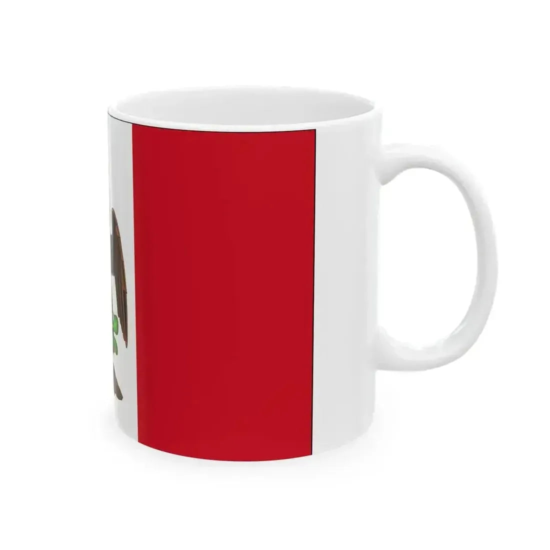 Bandera de guerra del Imperio 1863 a 1867 (Mexico) White Coffee Mug - Go Mug Yourself