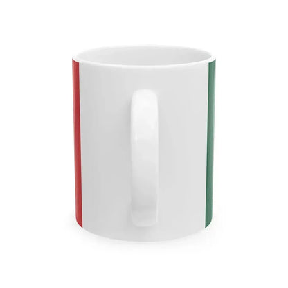 Bandera de Guerra del Segundo Imperio Mexicano 1865-1867 (Mexico) White Coffee Mug - Go Mug Yourself