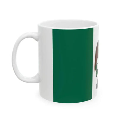 Bandera de Guerra del Segundo Imperio Mexicano 1865-1867 (Mexico) White Coffee Mug - Go Mug Yourself