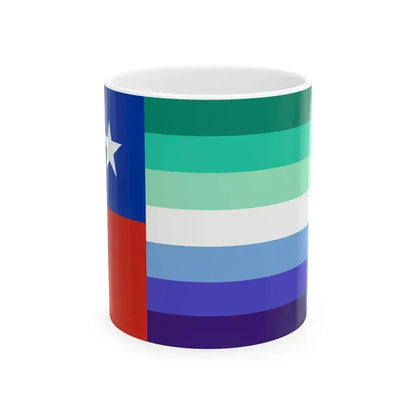 Bandera de Hombres Gay de Chile (Chile) White Coffee Mug 11oz - Go Mug Yourself