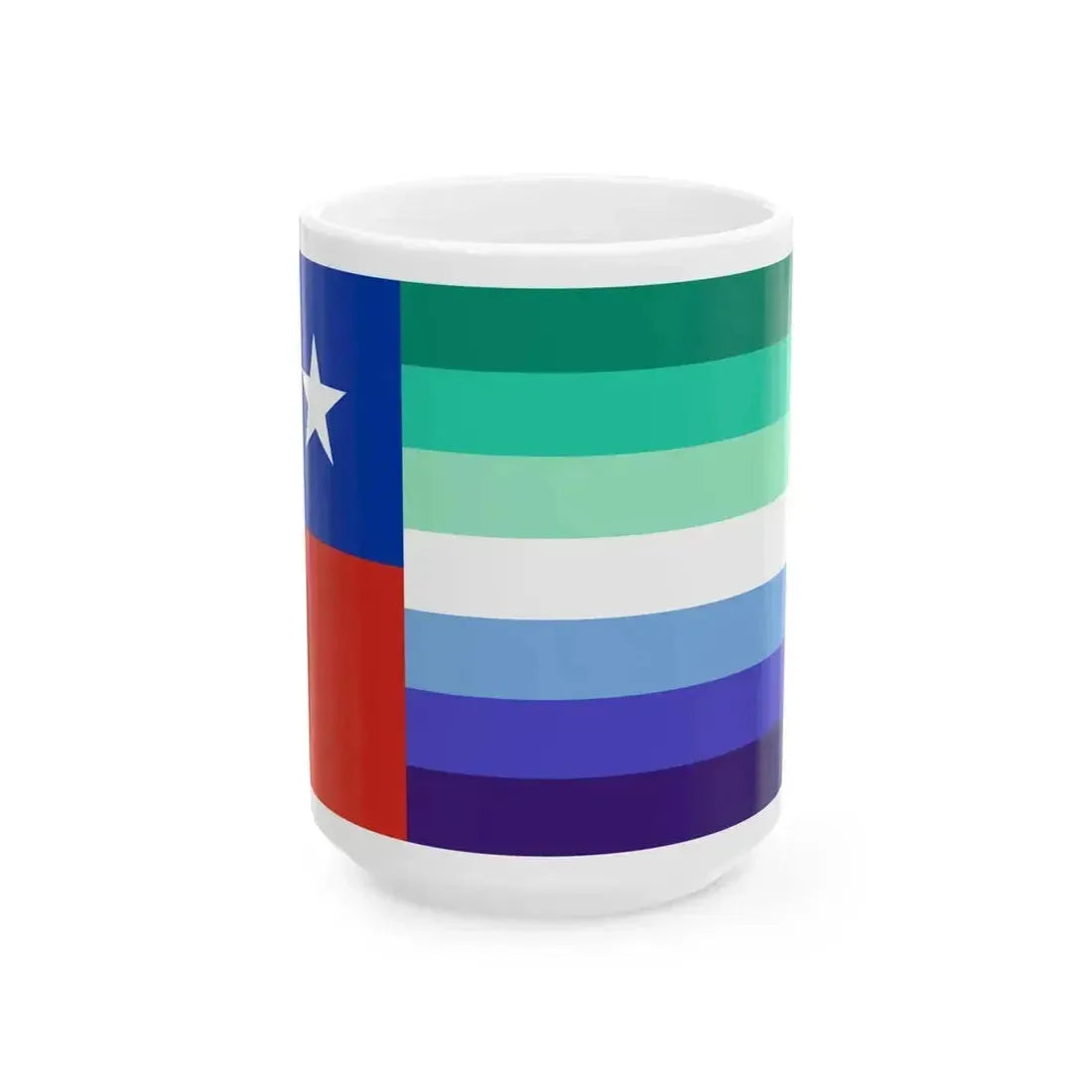 Bandera de Hombres Gay de Chile (Chile) White Coffee Mug 15oz - Go Mug Yourself