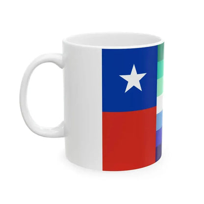 Bandera de Hombres Gay de Chile (Chile) White Coffee Mug - Go Mug Yourself