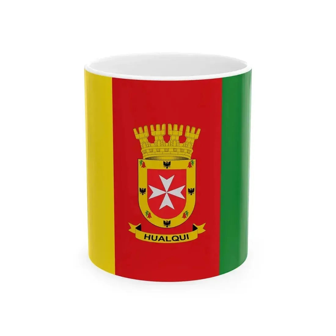 Bandera de Hualqui (Chile) White Coffee Mug 11oz - Go Mug Yourself