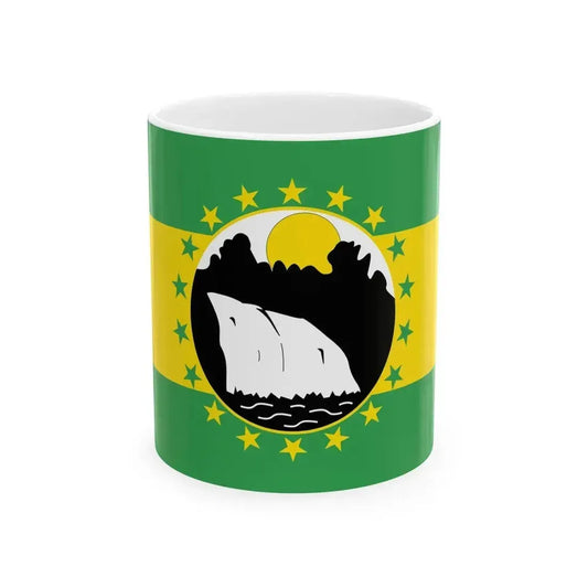 Bandera de La Chorrera (Panama) White Coffee Mug 11oz - Go Mug Yourself