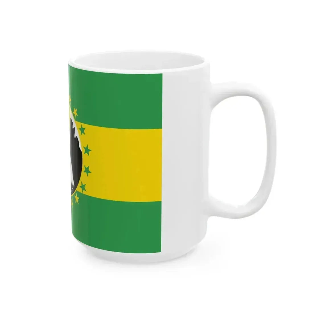 Bandera de La Chorrera (Panama) White Coffee Mug - Go Mug Yourself