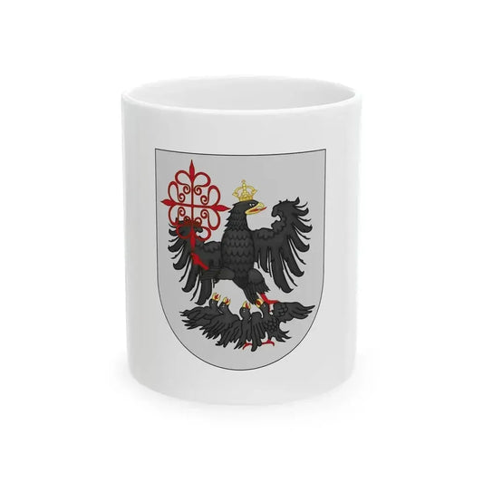 Bandera de la Ciudad de Buenos Aires 1980 (Argentina) White Coffee Mug 11oz - Go Mug Yourself