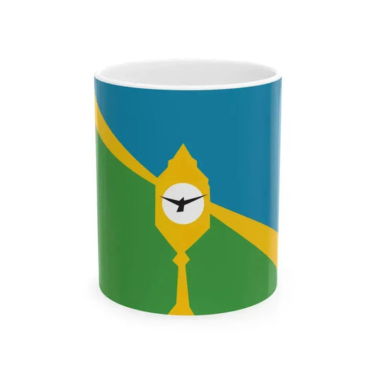 Bandera de la Ciudad de San Luis Argentina (Argentina) White Coffee Mug 11oz - Go Mug Yourself