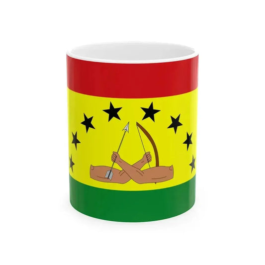 Bandera de la Comarca Guna Yala (Panama) White Coffee Mug 11oz - Go Mug Yourself