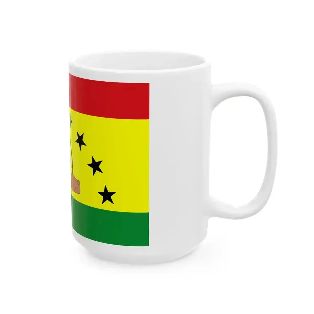 Bandera de la Comarca Guna Yala (Panama) White Coffee Mug - Go Mug Yourself