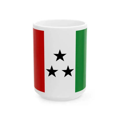 Bandera de la Comarca Ngabe-Bugle (Panama) White Coffee Mug 15oz - Go Mug Yourself