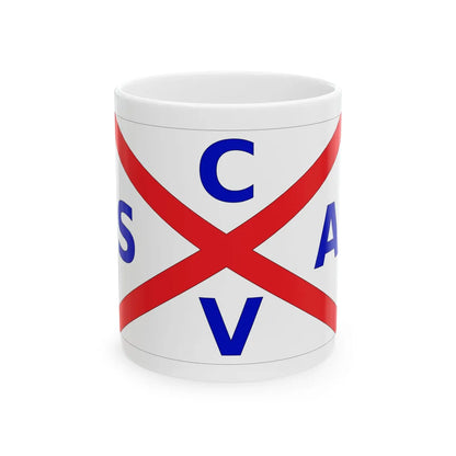 Bandera de la CSAV (Chile) White Coffee Mug 11oz - Go Mug Yourself