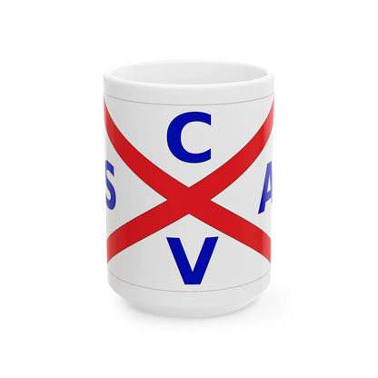 Bandera de la CSAV (Chile) White Coffee Mug 15oz - Go Mug Yourself