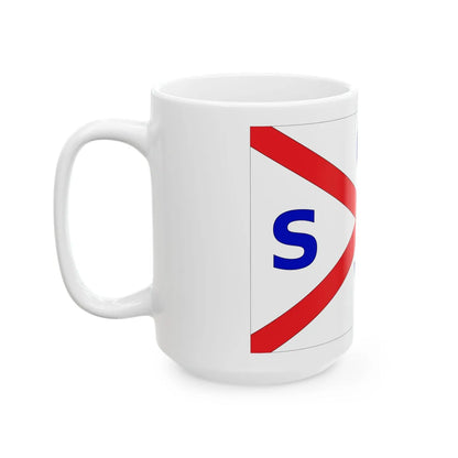 Bandera de la CSAV (Chile) White Coffee Mug - Go Mug Yourself